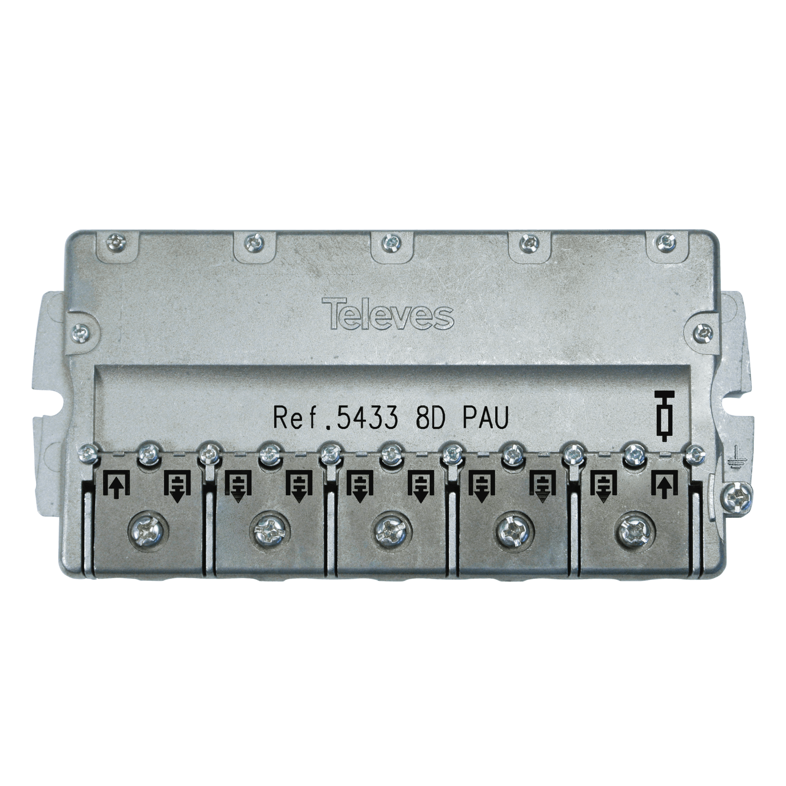 PAU Repartidor Brida EasyF 8 Salidas 14dB Televes 5433