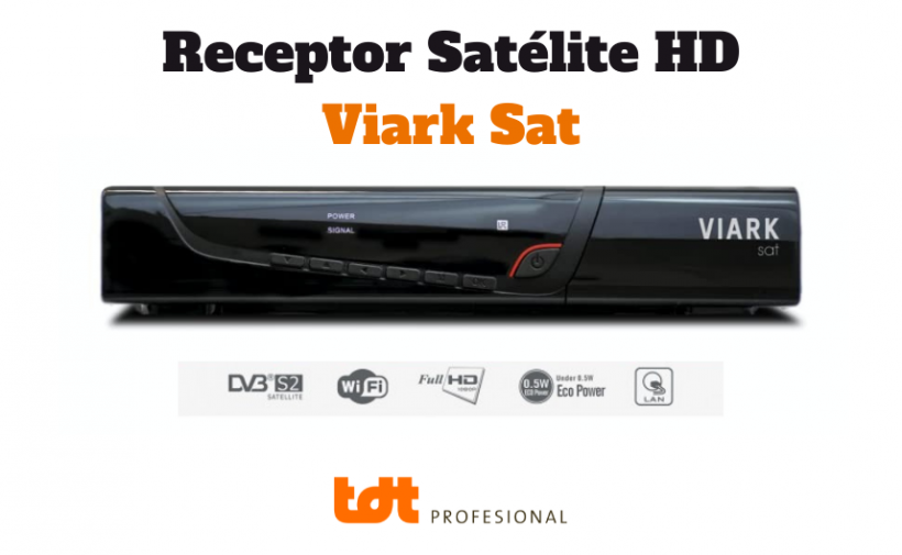 Decodificador de satélite HD Viark Sat H265 HD