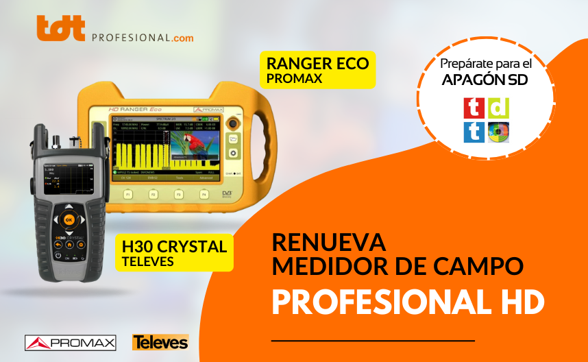 PROMAX HD RANGER Eco: Medidor de campo TV y Satellite : :  Electrónica
