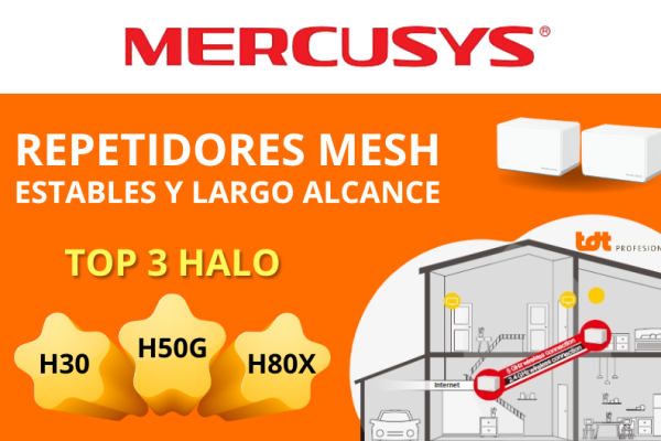 mercusys halo mesh repetidores wifi largo alcance