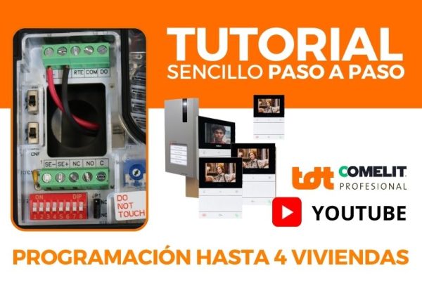 videoporteros 4 viviendas comelit profesional video portero