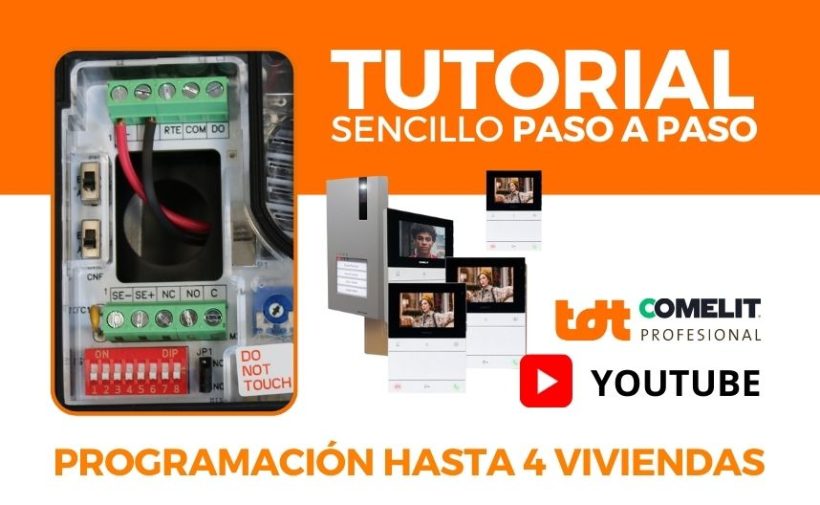 videoporteros 4 viviendas comelit profesional video portero