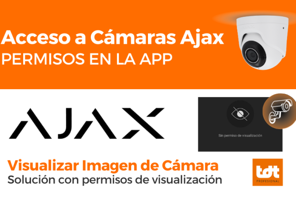 Acceso a cámaras Ajax permisos visualizacion