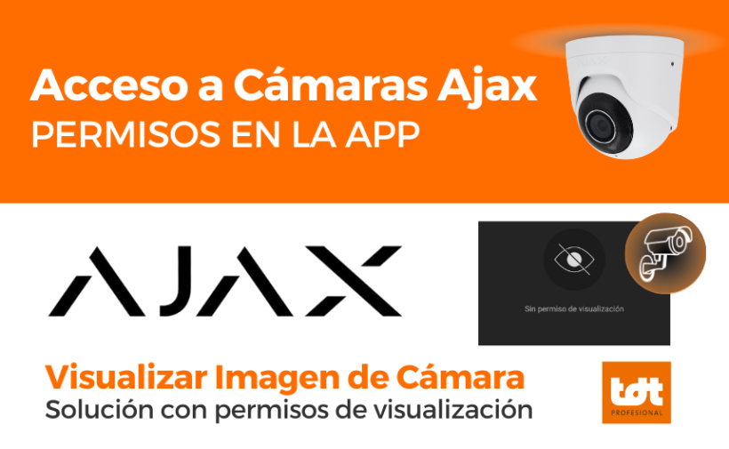 Acceso a cámaras Ajax permisos visualizacion