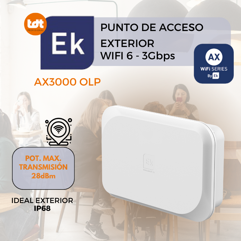 Ekselans AX AX300 OLP puntos de acceso wifi 6