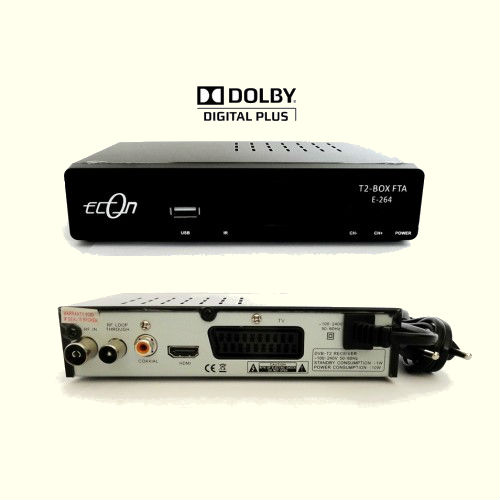 Receptor TDT Econ E-264 HD y DVB-T2