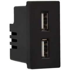 Panel de Conector para USB Negro de A-SMARTHOME