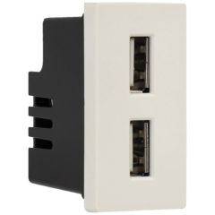 A-SMARTHOME USB Connector Panel White