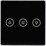 Black Blind Switch Panel by A-SMARTHOME