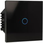 Kit with Panel and Switch 1 Button Black A-SMARTHOME