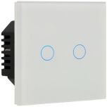 Kit con Panel e Interruptor 2 Botones Blanco A-SMARTHOME