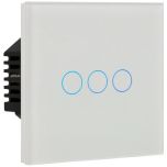 Kit with Panel and Switch 3 White Buttons A-SMARTHOME