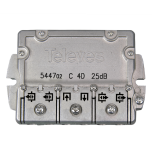 Derivador 4 Salidas Conector Brida 25 dB Televes