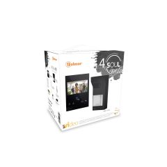 Soul Vandal-Proof 2-Wire Black Video Intercom with Proximity Reader and 4'' Monitor Black 1L Kit by Golmar