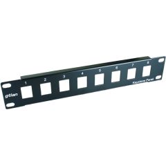 Panel vacío 10" para 8 conectores RJ45 50P8V de GTlan