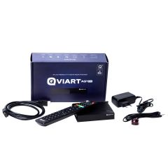 Receptor IPTV 4K Qviart AG3 Pro Android 9.0 WiFi Doble Banda Negro