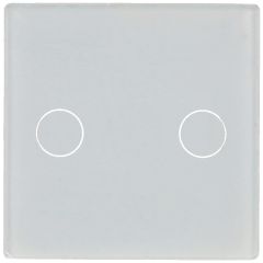 Simple Switch Panel with 2 White Buttons A-SMARTHOME