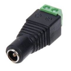 Conector DC Hembra alimentación CCTV atornillar