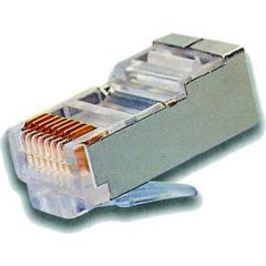 Conector RJ-45 categoria 6e apantallado macho