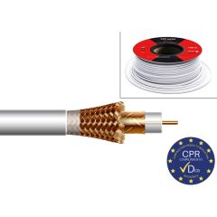 Cable Coaxial Interior Blanco Cu/CCA Dca Bobina 100m de Fagor