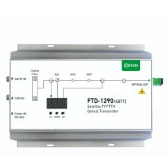 Transmisor Óptico TV+FI SAT FTD-1290 marca IKUSI, 2 entradas, 1 salida