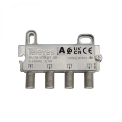 Repartidor 3 Salidas Conector F 8/7dB de Televes