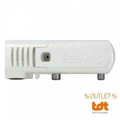 OUTLET Amplificador de interior de 25dB de ganancia y 1 salida de Televes