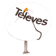 1.8m Centered Focus Satellite Dish Televes 7489