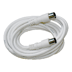 Cable de Antena TV 1.5m RG59 CEI Macho/Hembra Blanco Televes