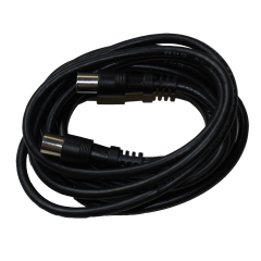 Cable de Antena TV 2.5m RG59 CEI Macho/Hembra Negro Televes