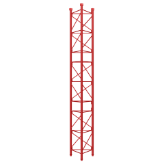 Torre tramo intermedio 450 Blanco de 3m Galvanizado en Caliente