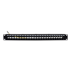 19'' Rack Panel with support for 1U Cables (up to 24 adapt)