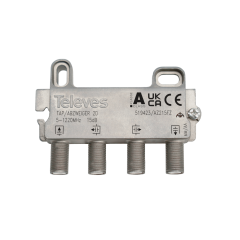 Derivador 2 Salidas Terminal CATV Conector F 15dB de Televes