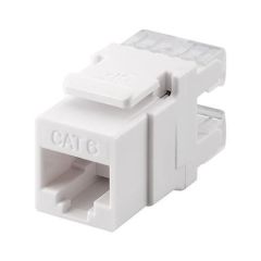 Conector modular RJ-45 cat6 hembra (blanco o negro)