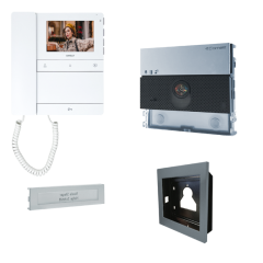 2-wire Video Intercom Kit for 1 home with ULTRA panel and CHRONOS monitor by Comelit