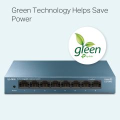 Switch 8 Ports 1Gb Steel Box from TpLink