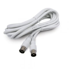 Cable de Antena 1.5m CEI Macho/Hembra Blanco Axil