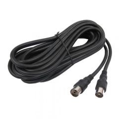 Cable de Antena 5m CEI Macho/Hembra Negro Axil