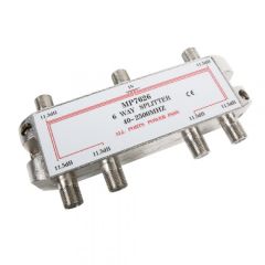 DTT-SAT F 6-Way Splitter 11.5dB DC pass Engel