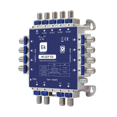 Star/Cascade End Multiswitch 5Ex12S Sat/Terr 17dB QuiCoax F by EK