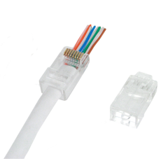 Conector Macho RJ45 Categoría 6A UTP Rápido foto 2