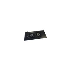 Ceiling ventilation tray, 2 fans (Schuko) - Black