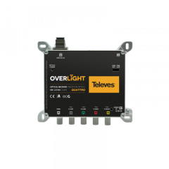 Receptor Óptico Overlight Quattro FM/DAB/UHF/SAT Televés 237540