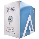 Cable UTP CAT6 Interior Blanco CCA LSHZ en Bobina de 305m de A-CCTV