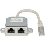 Adaptador RJ45 de 1 Macho a 2 Hembras de Nimo