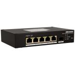 Switch 6 Puertos 4 Puertos POE 10/100 y Uplink 1Gb 60W de Hikvision