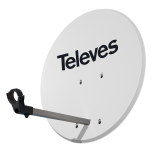 Antena Parabólica ISD Televes 830 Aluminio Blanca 