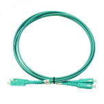 Multimode Fiber Optic Patch Cord OM3 3mm Duplex SC/PC LSFH 2m