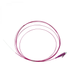 Multimode Fiber Optic Pigtail OM4 0.9mm Simplex LC/PC LSFH 2m