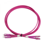 Multimode Fiber Optic Patch Cord OM4 3mm Duplex LC/PC – SC/PC LSFH 2m